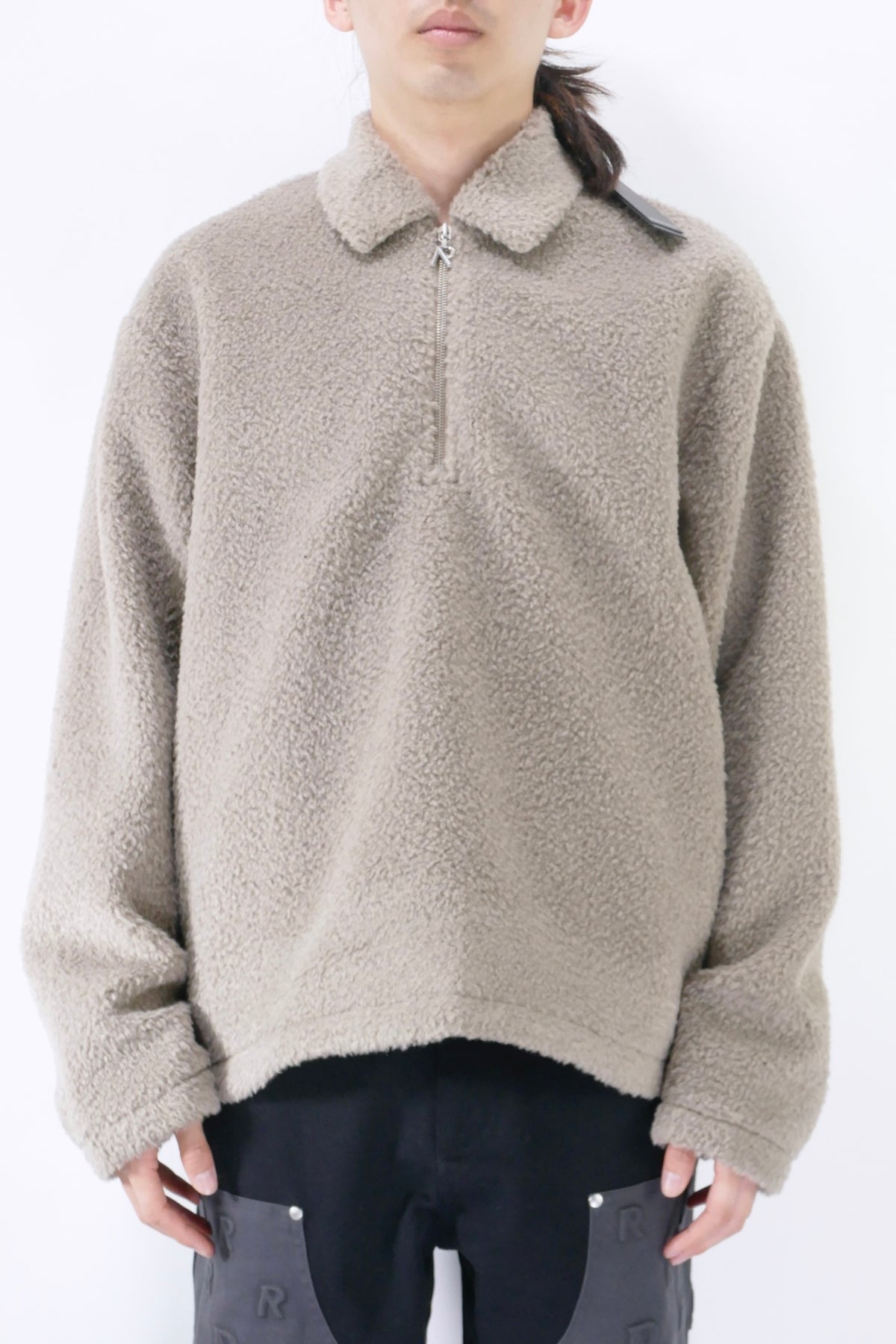 Represent Fleece Pullover Jacket - Mushroom