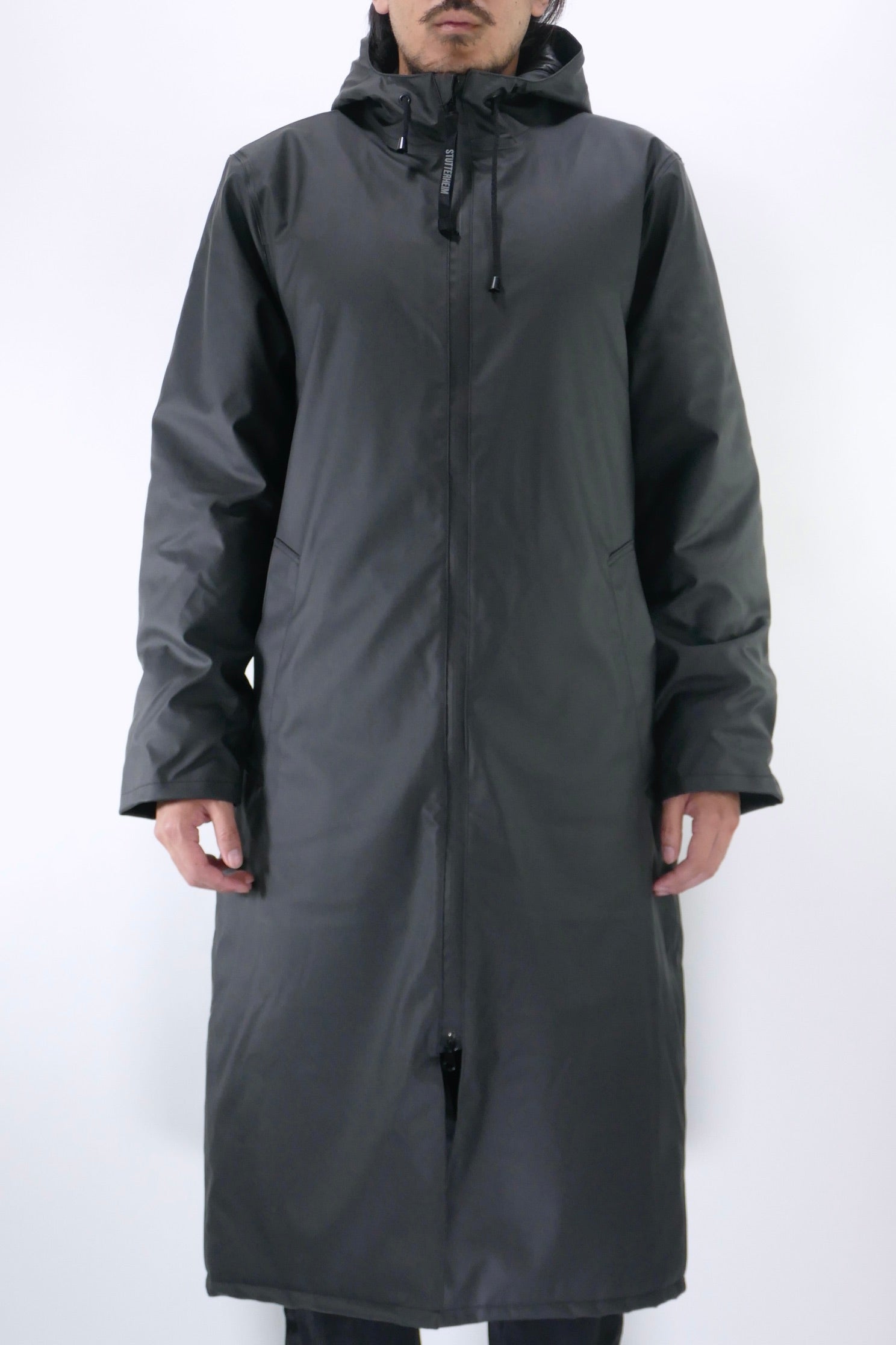 【着丈128cm】Super Long Coat 黒 sullen Stutterheim Long Winter Jacket - Black - Due West