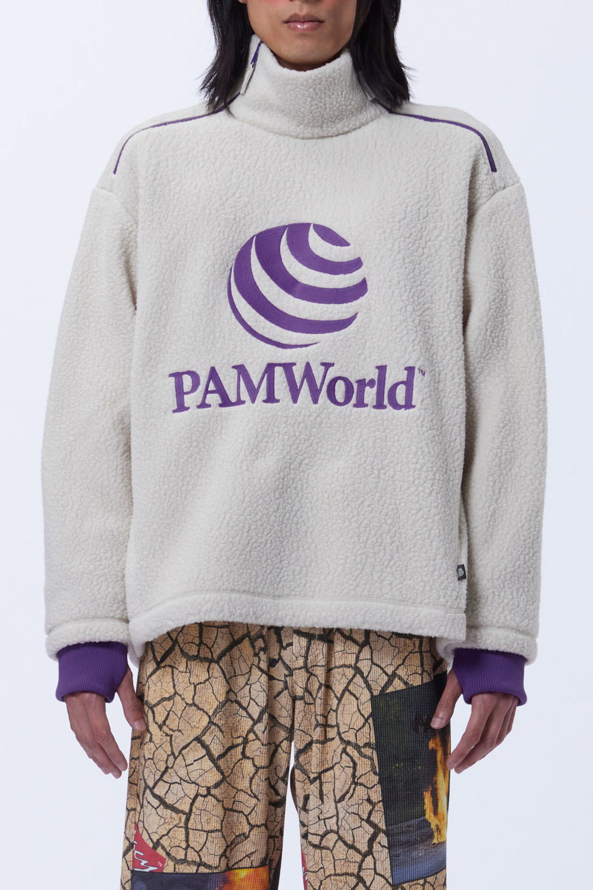 P.A.M. P.World Recycled Sherpa Sweater - Pelican