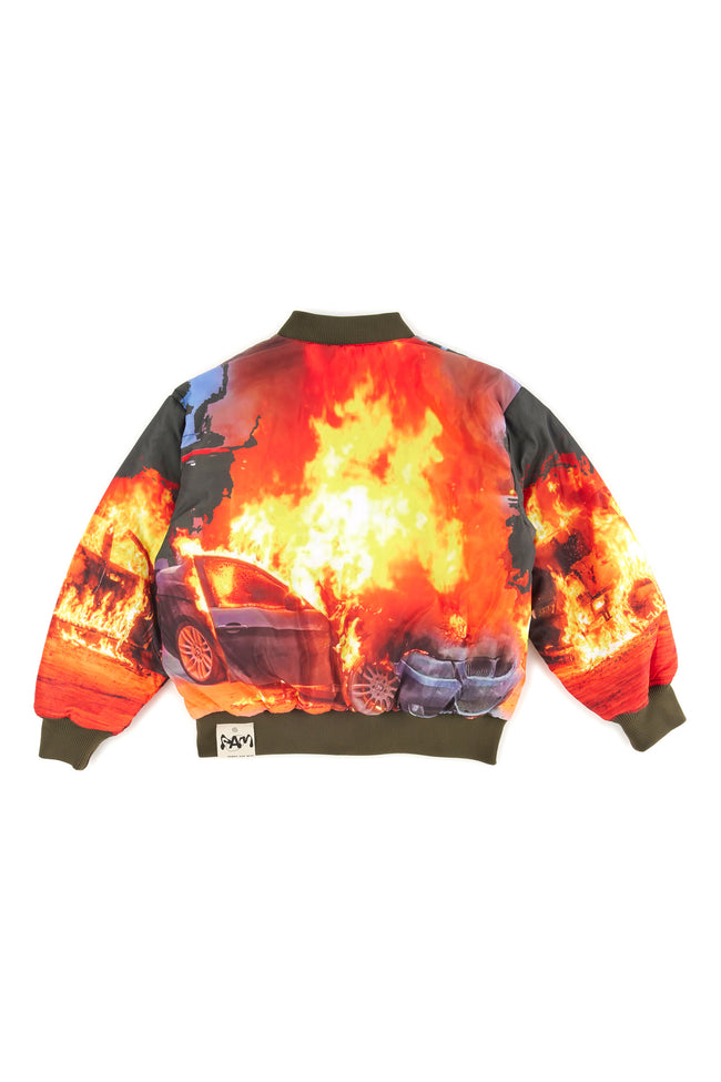 P.A.M. Engulfed Reversible Bomber Jacket - Black