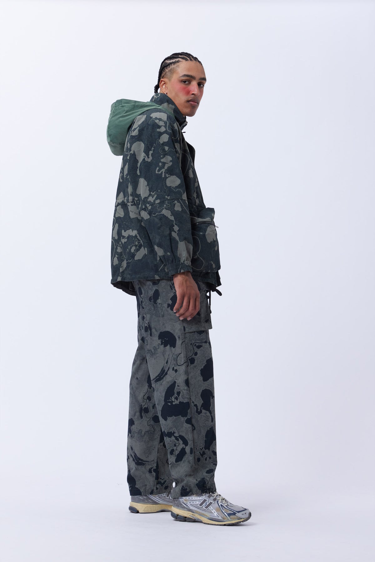 P.A.M. Geo Mapping Printed Pants - Pond