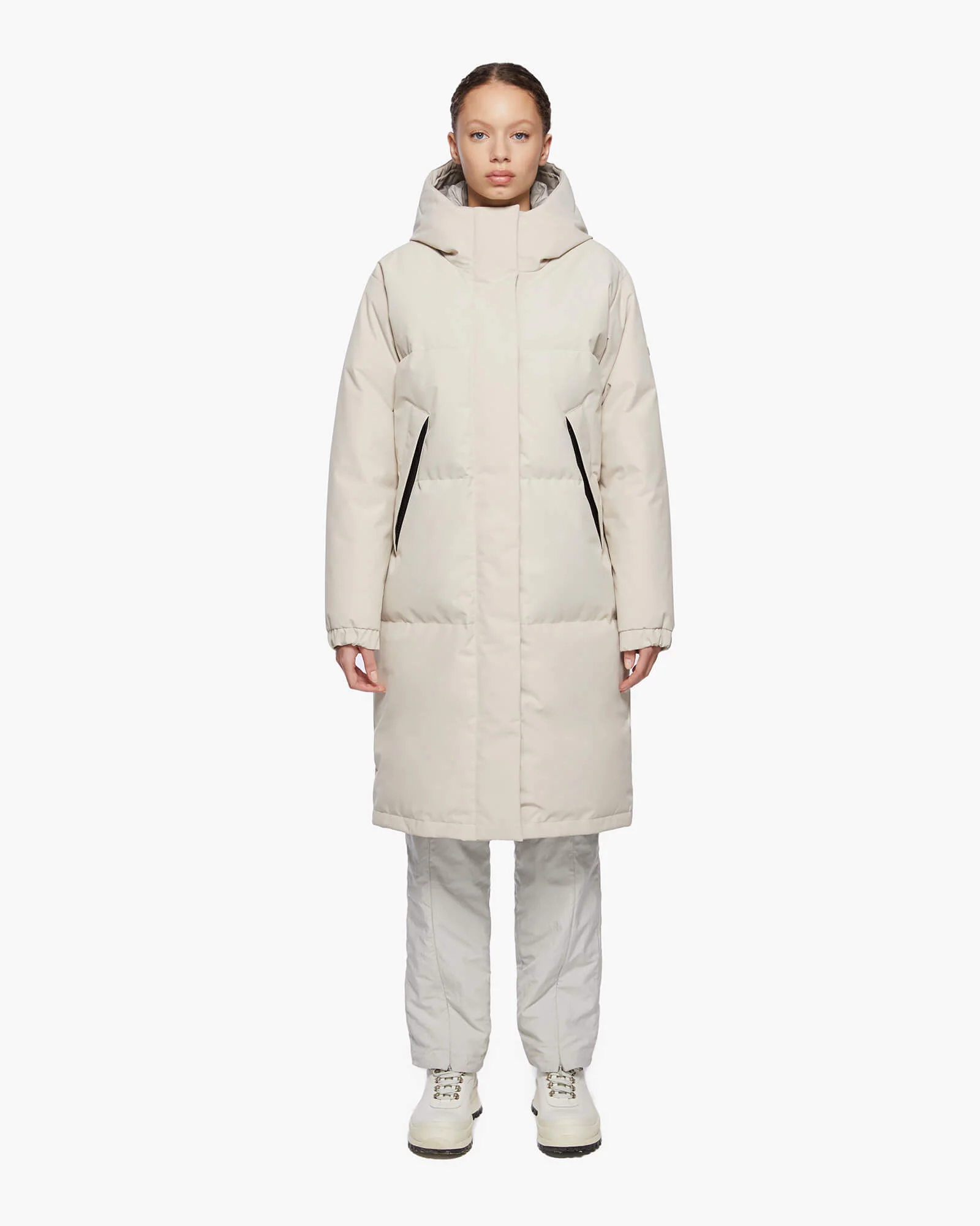 Quartz Co. Womens Down *Parka Ines - Oatmeal - Due West