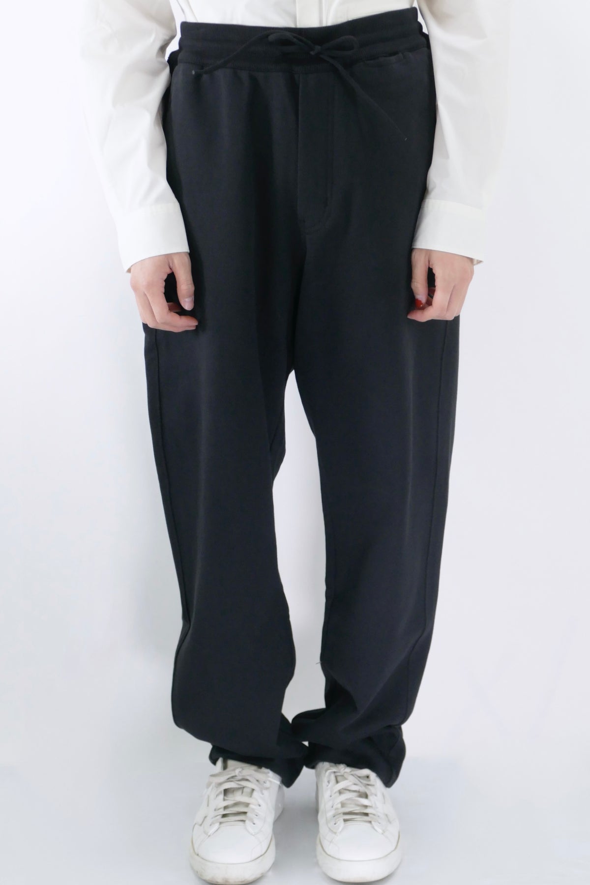 Y-3 Organic Cotton Terry Straight Pants - Black