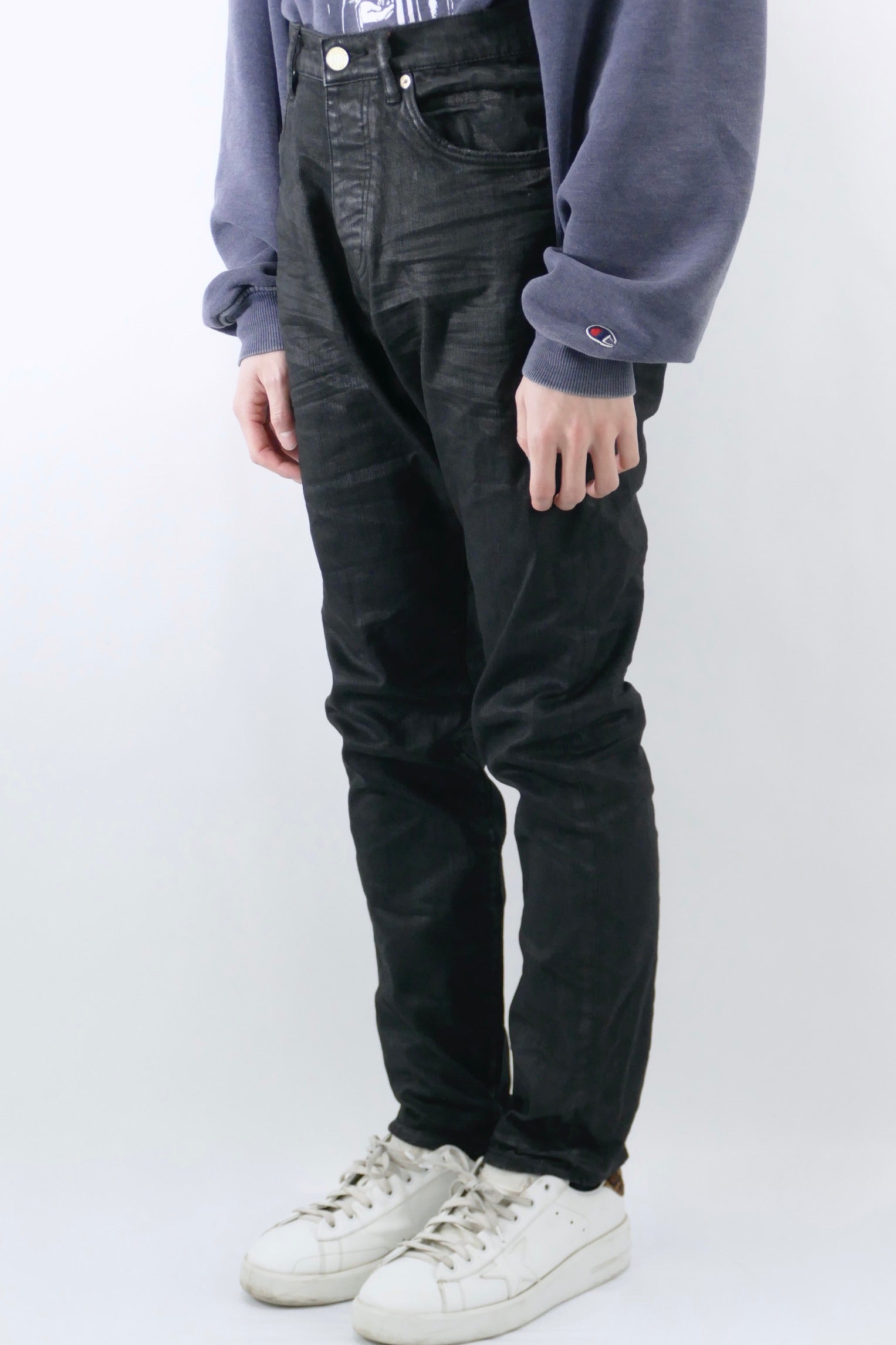 PIECES Flared Pants 'Pam' in Dark Grey