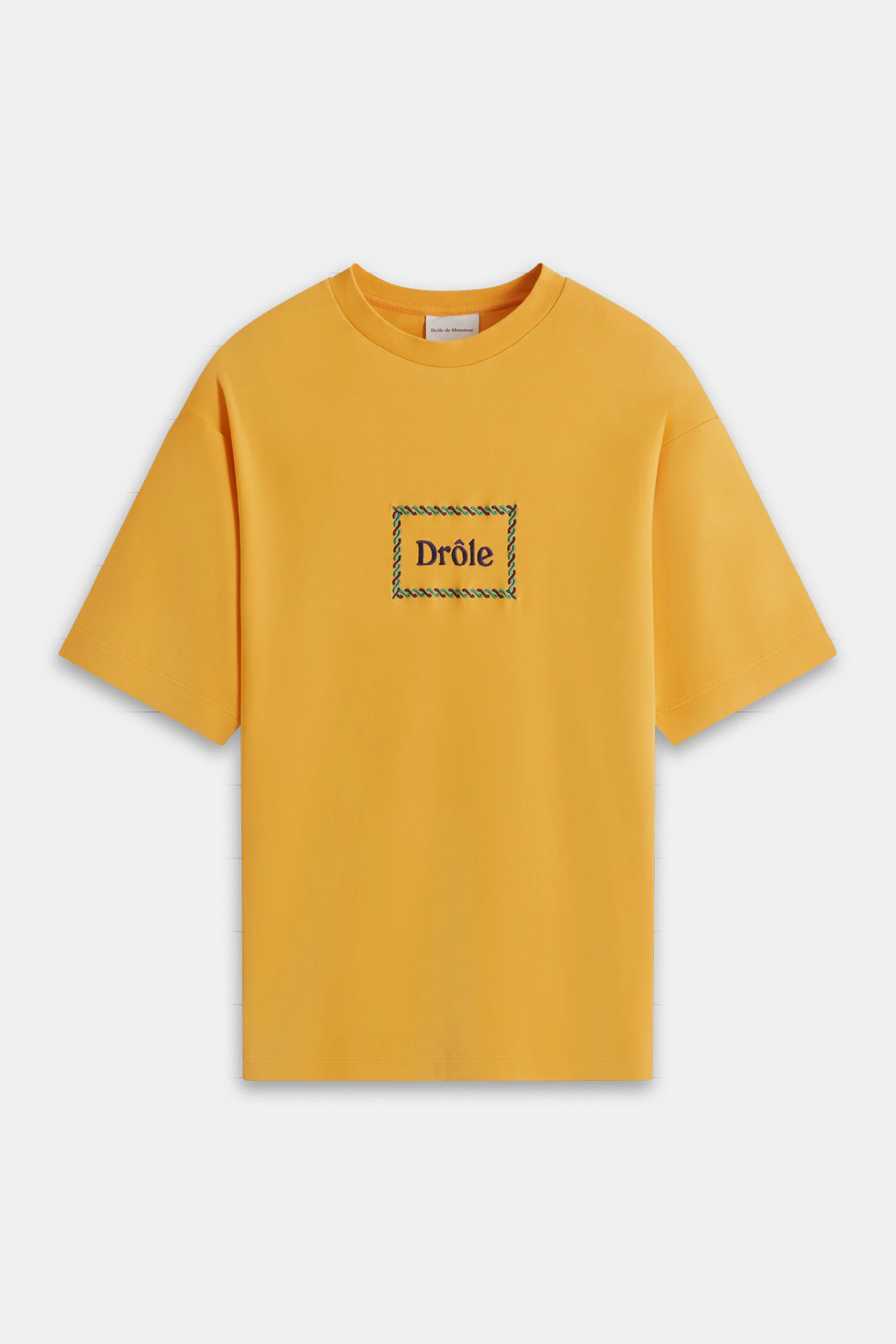 Drôle de Monsieur &#39;Le T-Shirt Drole Tresse&#39; Tee - Yellow