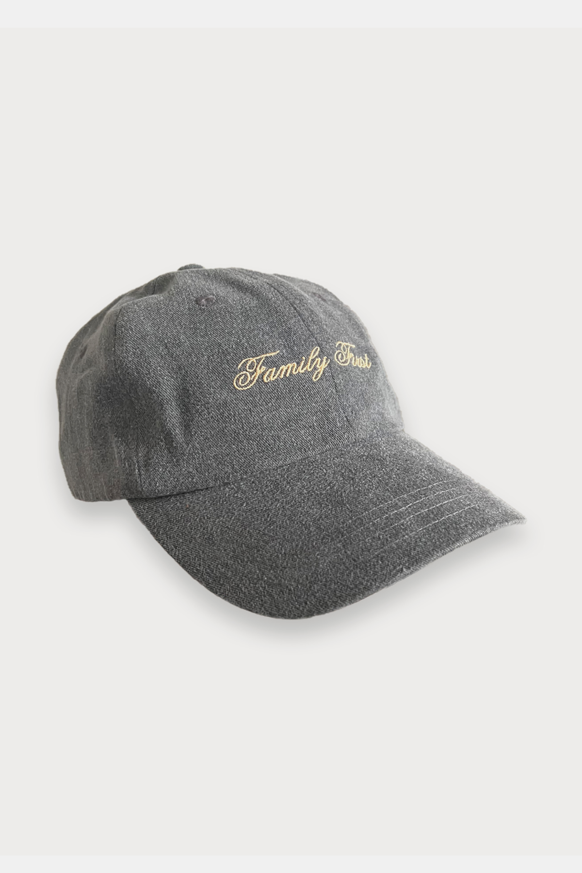 Family First Washed Cap - Black