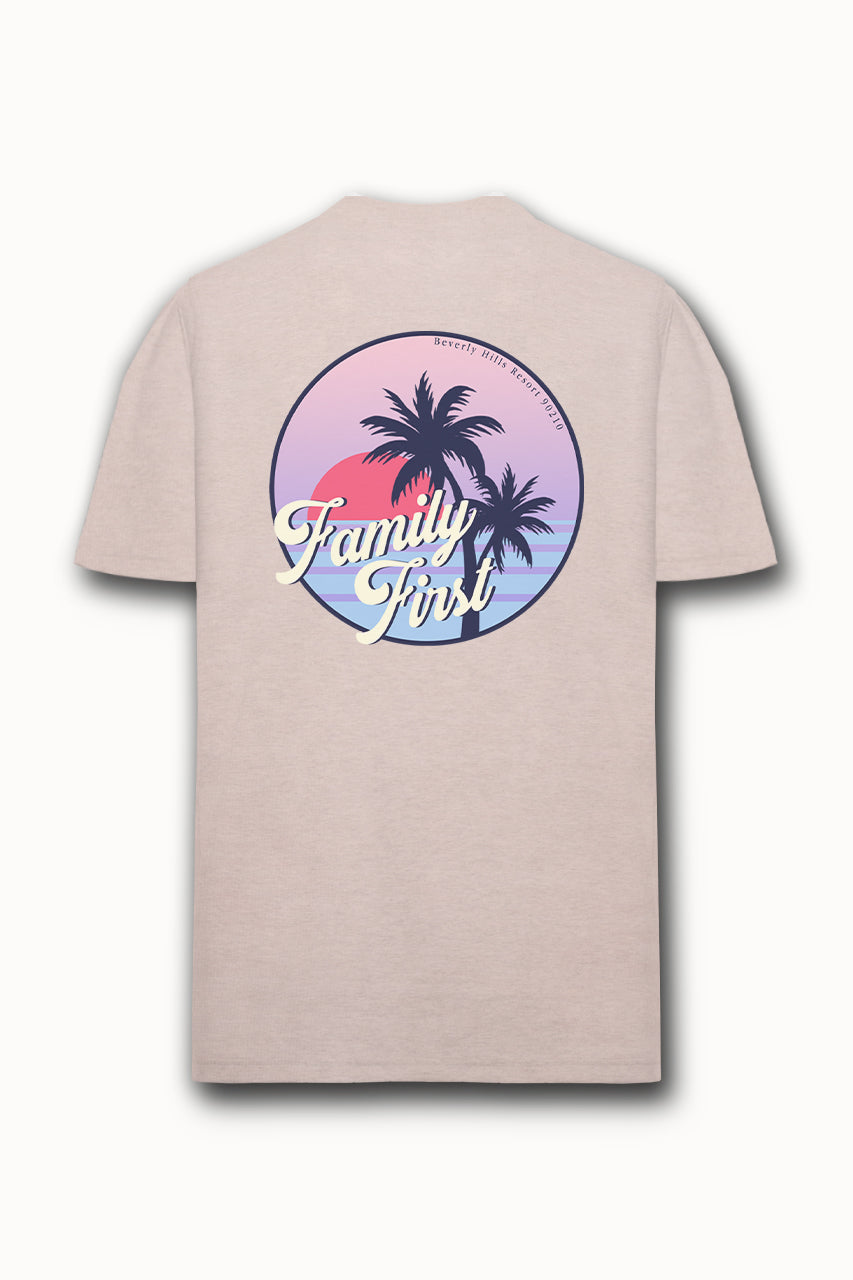 Family First Beverly Hills Tee - Pink