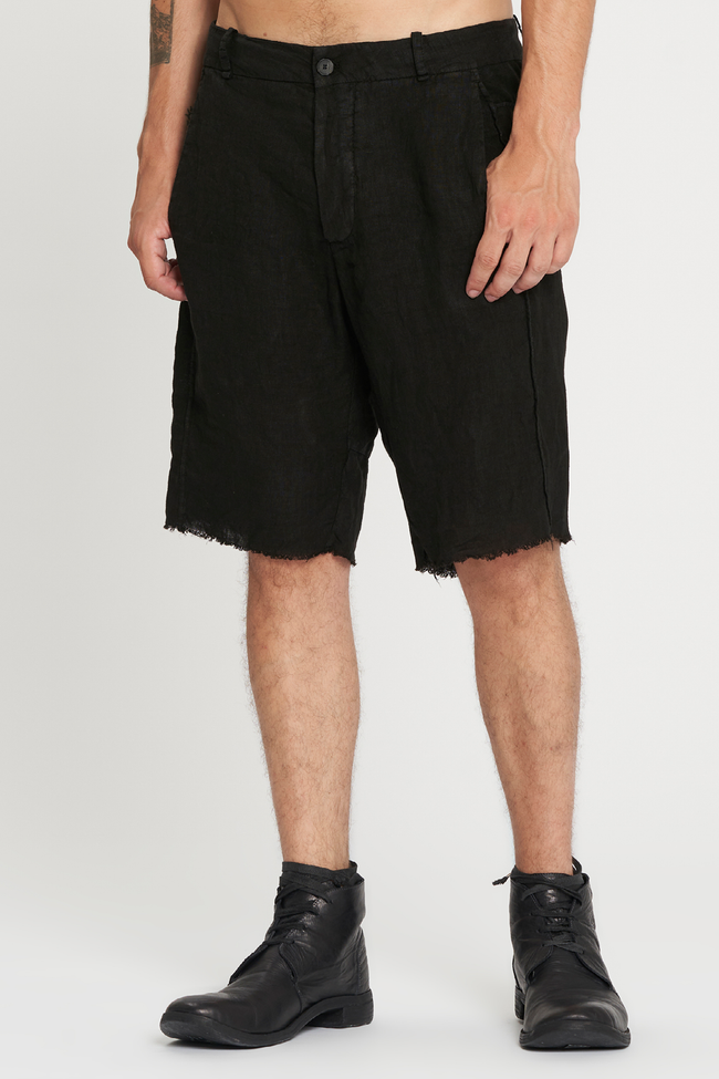 Masnada External Seam Bermuda Shorts - Black