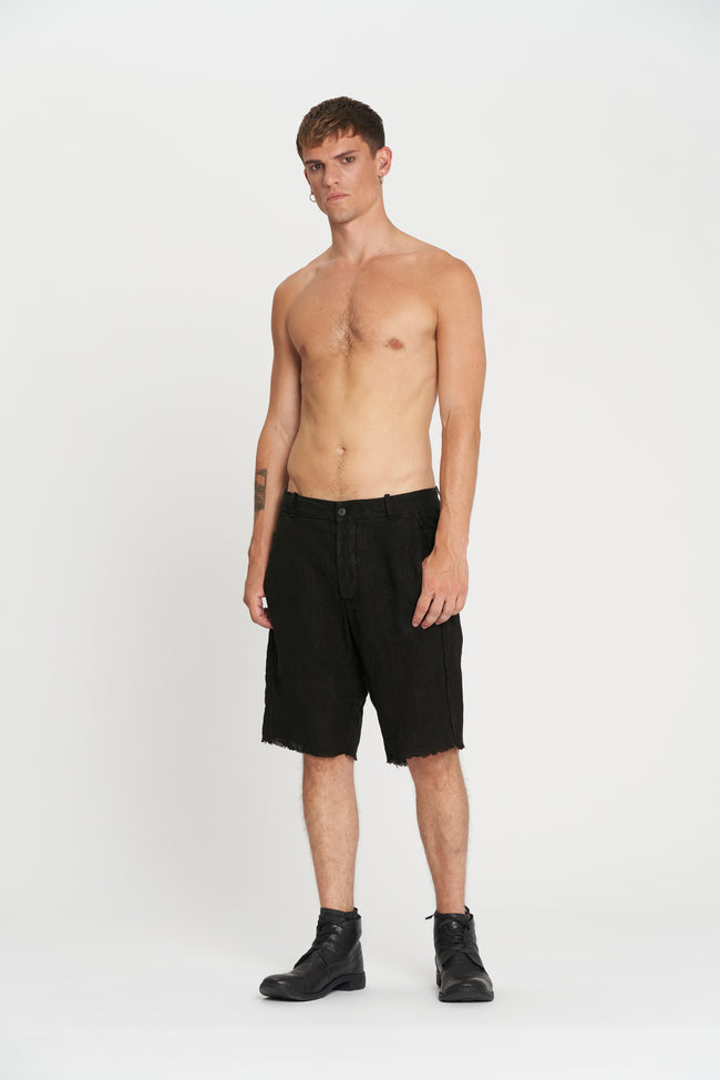 Masnada External Seam Bermuda Shorts - Black