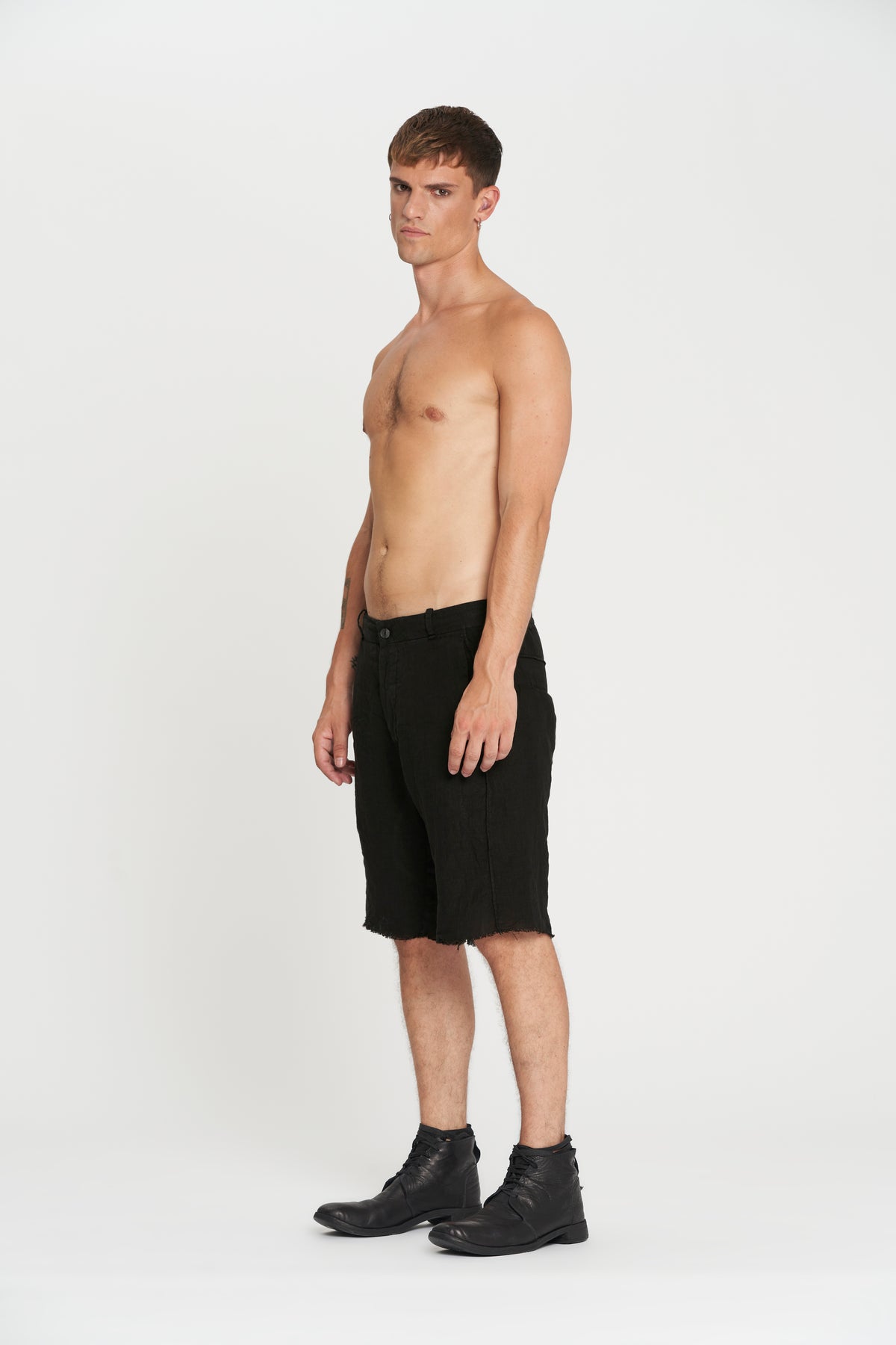 Masnada External Seam Bermuda Shorts - Black