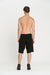 Masnada External Seam Bermuda Shorts - Black