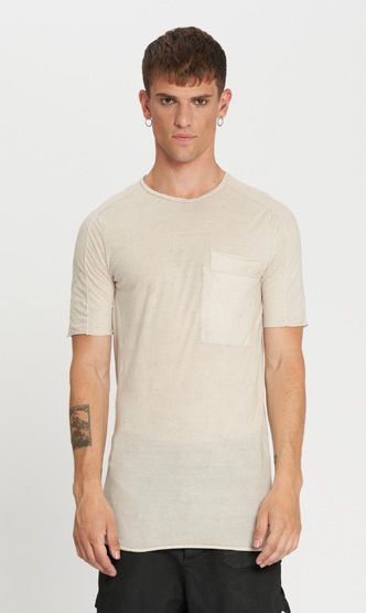 Masnada Double Pocket Tee - Grey