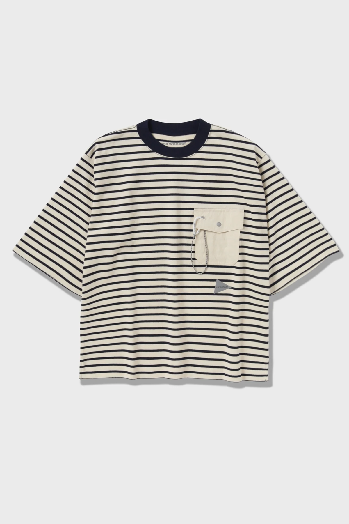 and Wander Stripes Pocket H/ST Tee - Off White