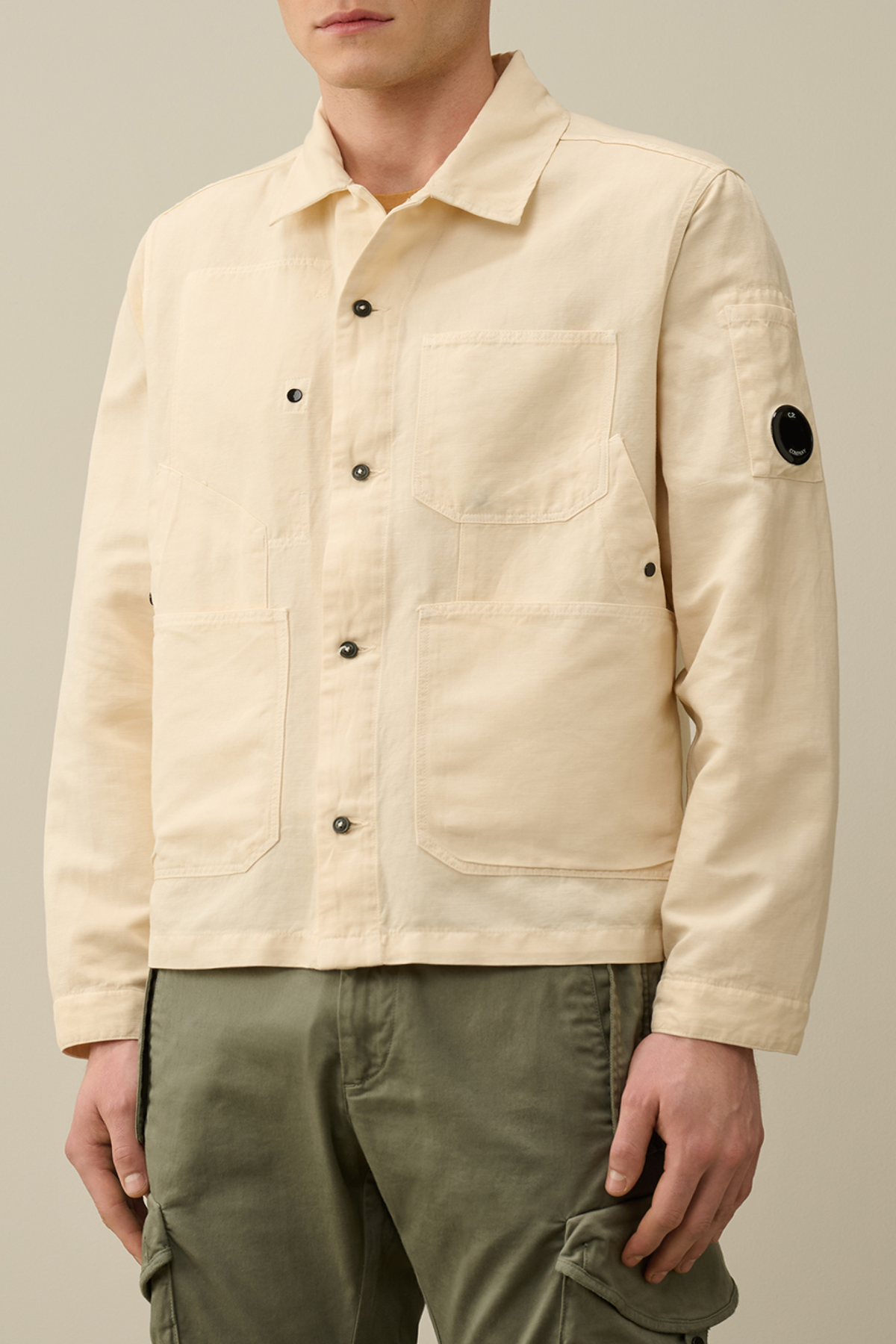 C.P. Company 277A Cotton Overshirt - Beige