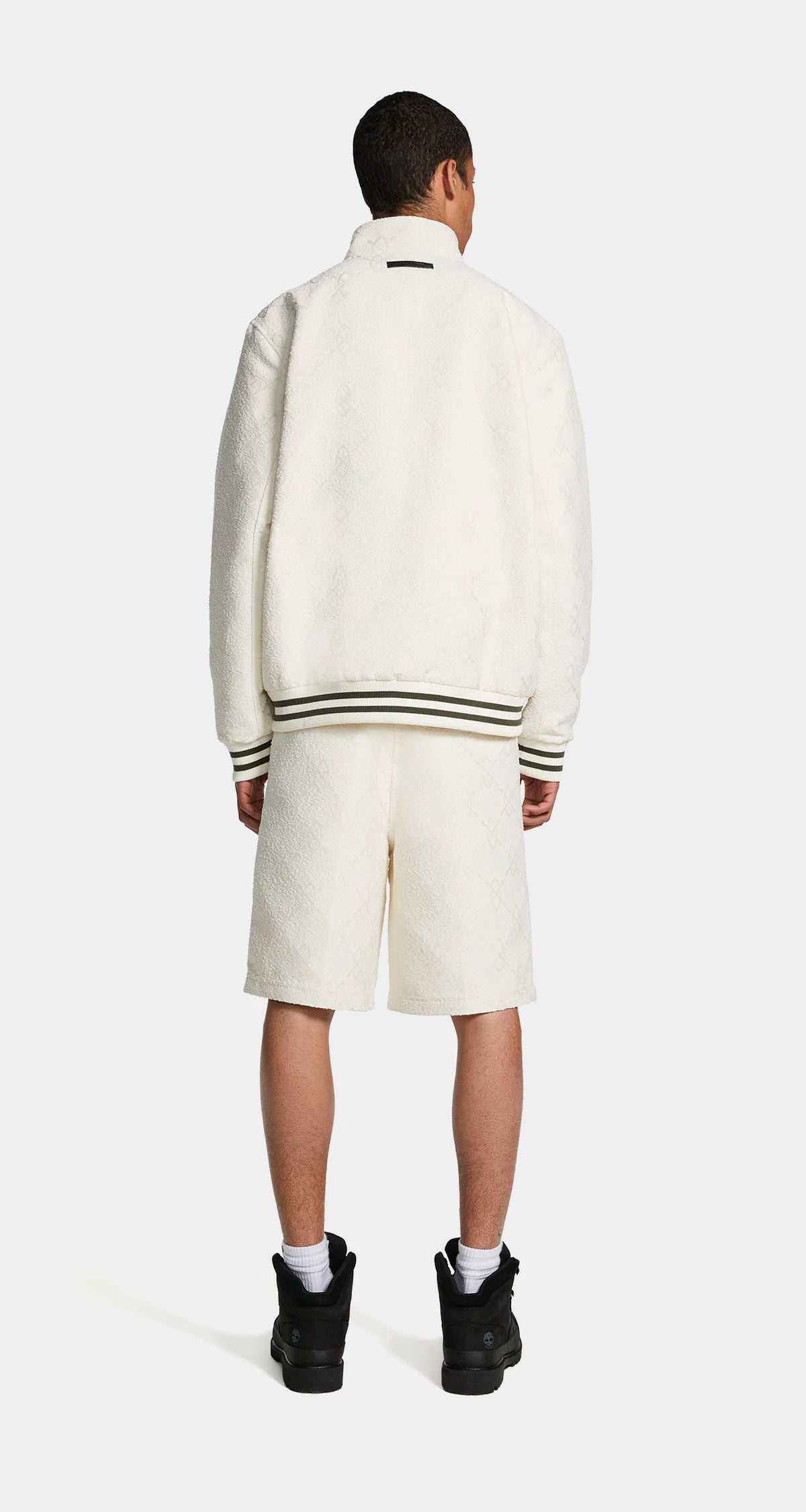 Daily Paper Shakir Boucle Track Jacket - Off White