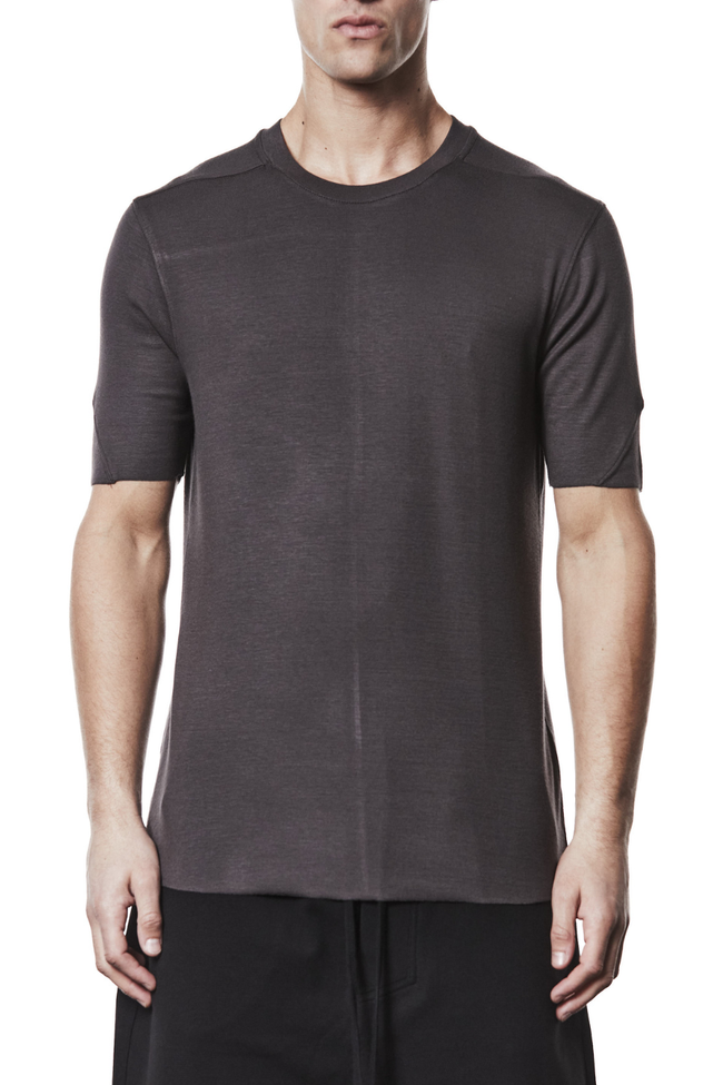 thom/krom M TS 890 Basic Round Neck Tee - Night Brown