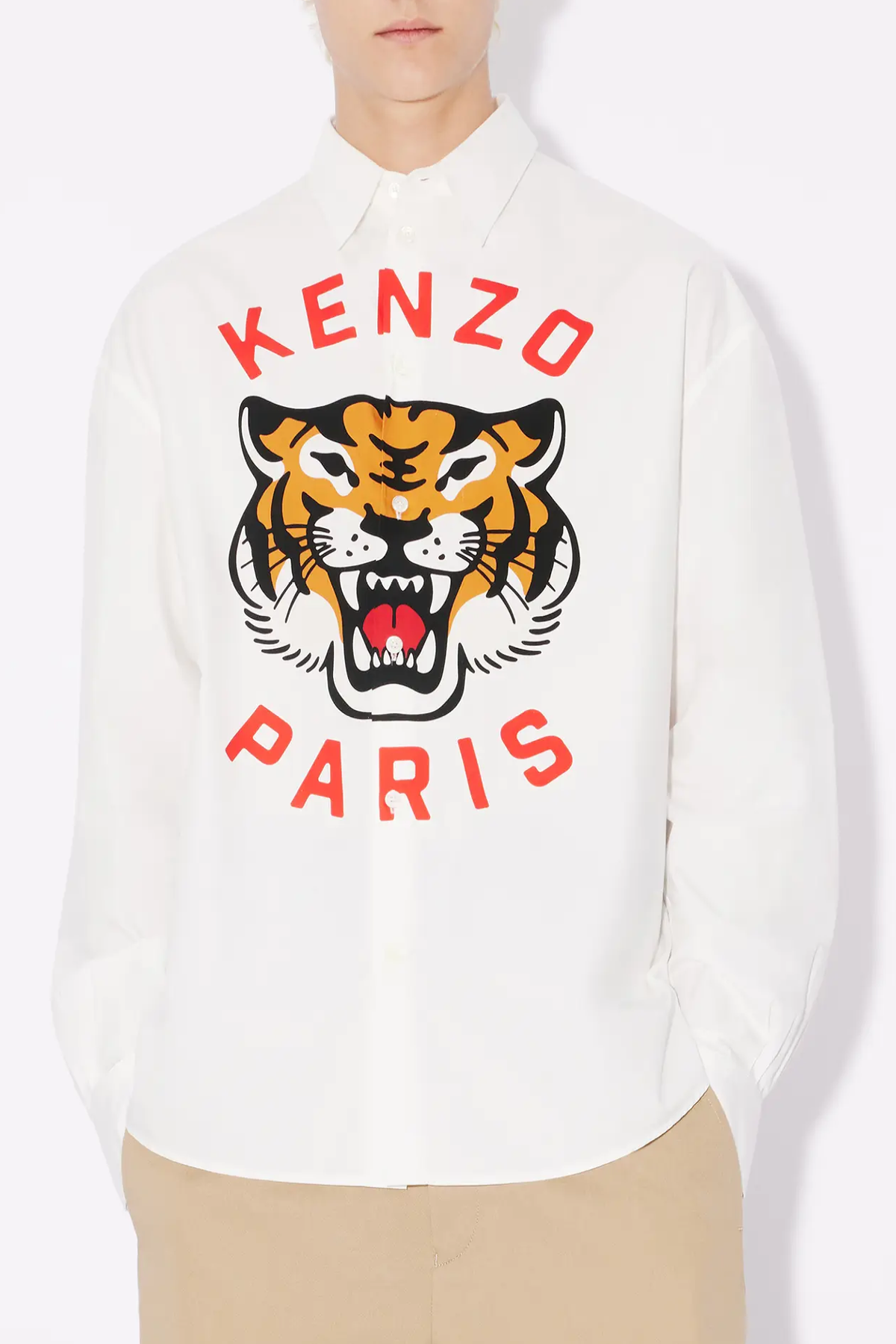Kenzo Lucky Tiger Shirt - White