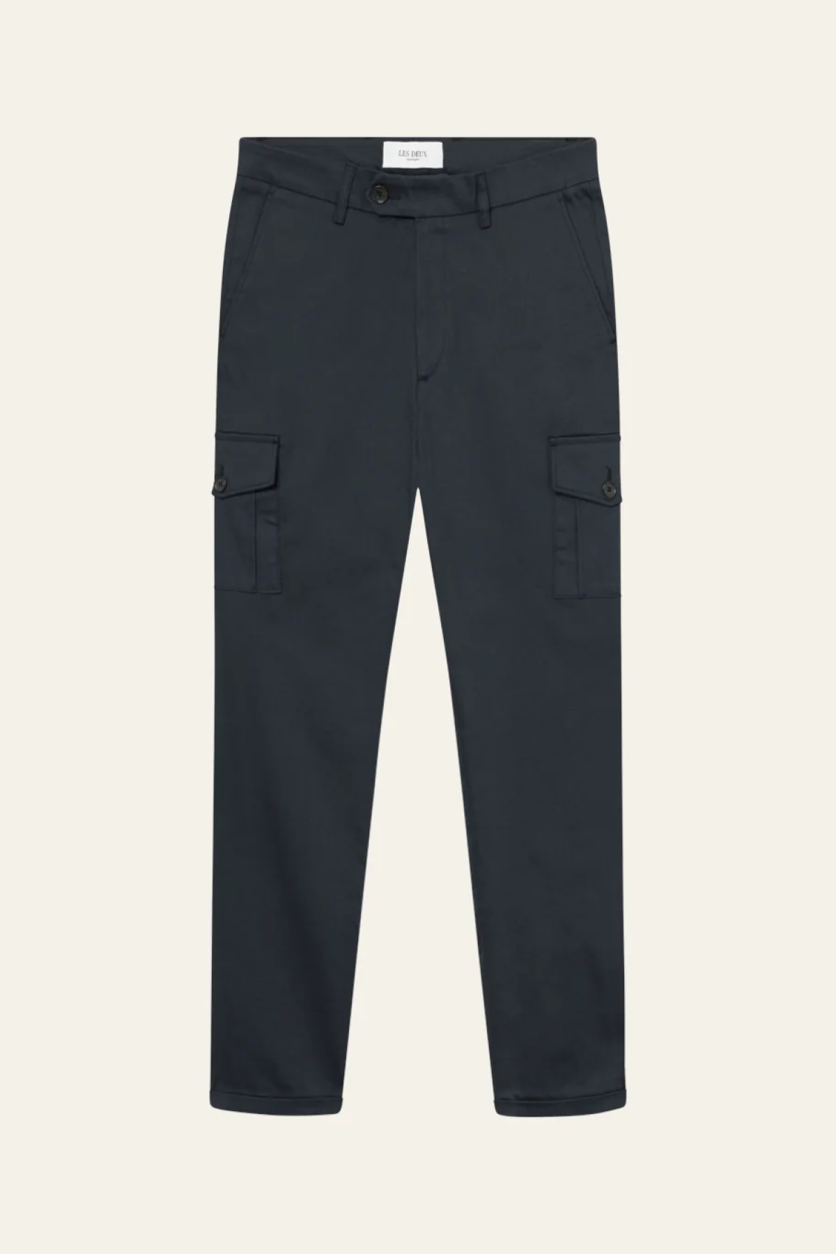 Les Deux Como Cotton Cargo Suit Pants - Navy