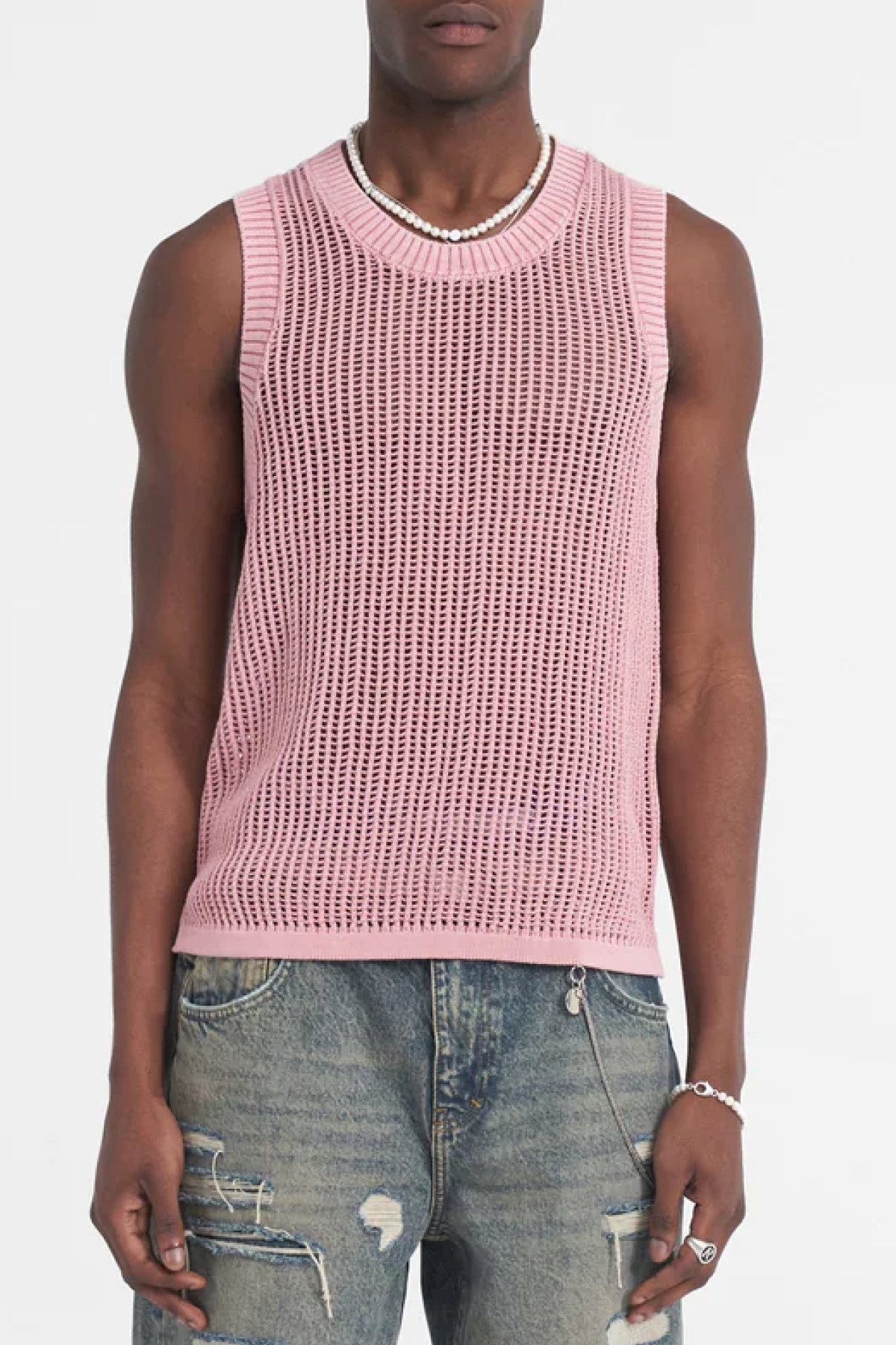Represent Washed Knit Vest - Red