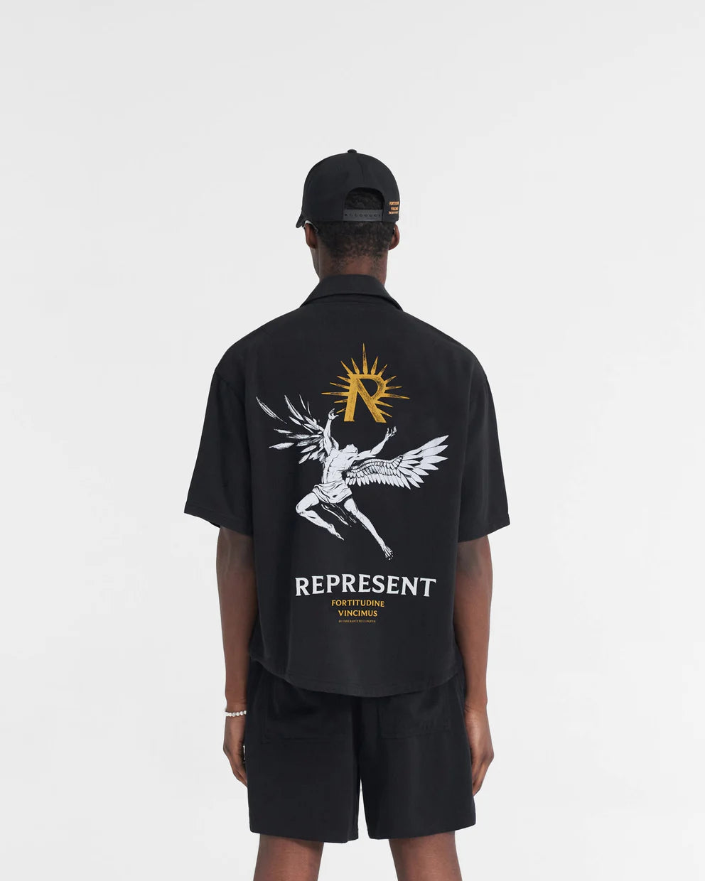 Represent Icarus Short Sleeve Shirt - Black