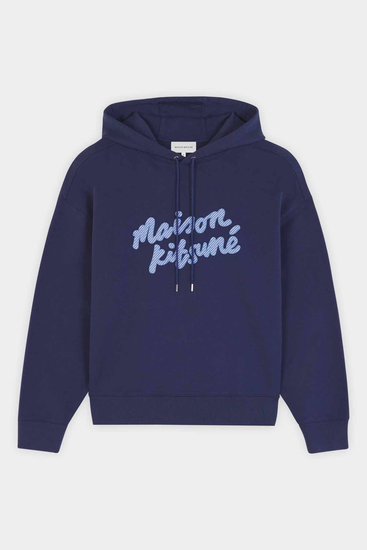 Maison Kitsuné Handwriting Oversize Hoodie - Blue