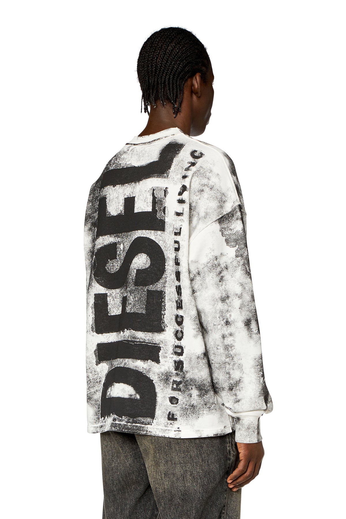 DIESEL S-Bunt-Bisc Sweater - Grey