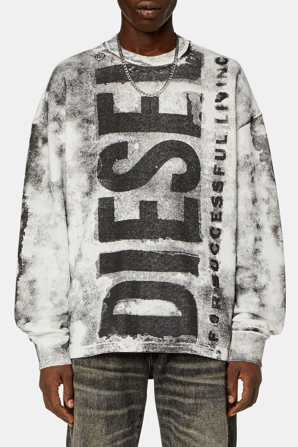 DIESEL S-Bunt-Bisc Sweater - Grey