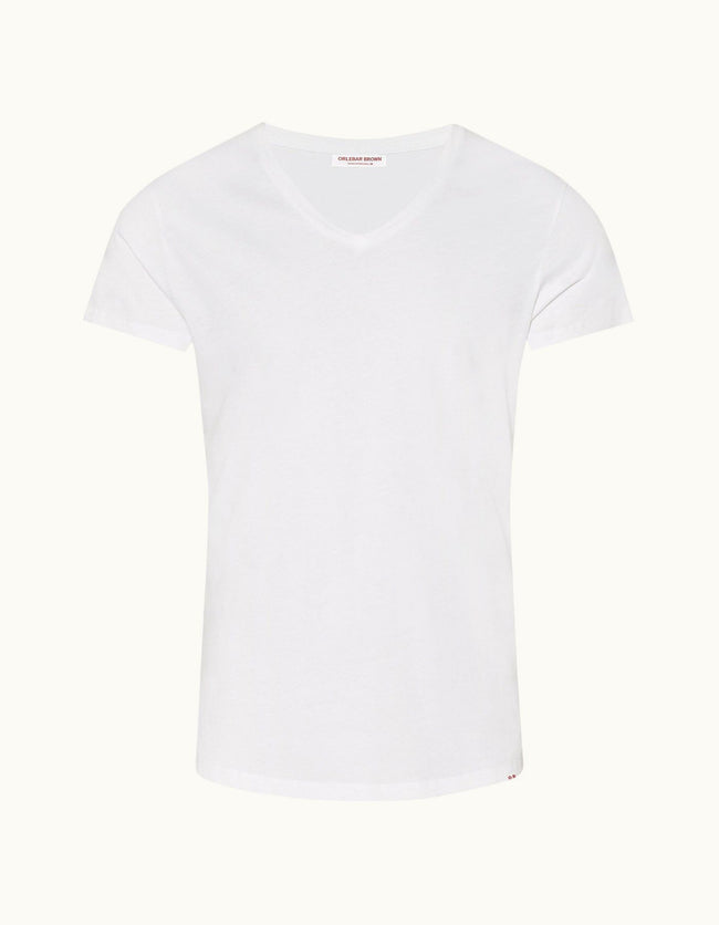 Orlebar Brown  OB-V Neck Tee - White