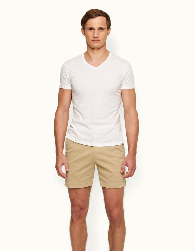 Orlebar Brown  OB-V Neck Tee - White