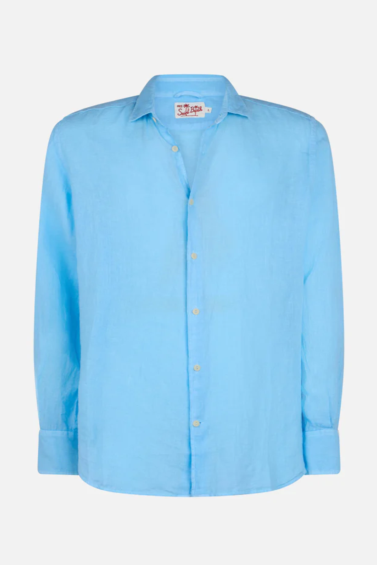 MC2 Saint Barth Pamplona Linen Shirt - Light Blue