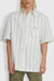 WOOD WOOD Jaxson Fisherman Striped Shirt - Off White