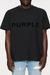 Purple Brand Wordmark Tee - Black