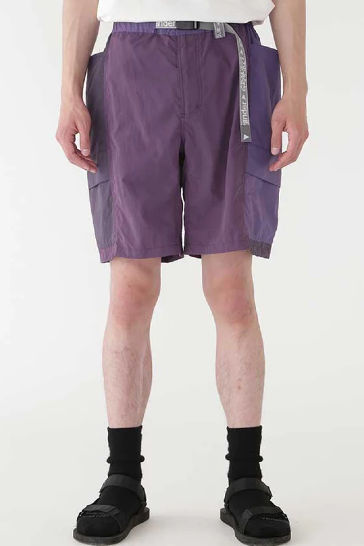 GRAMICCI x and wander Patchwork Wind Shorts - Purple