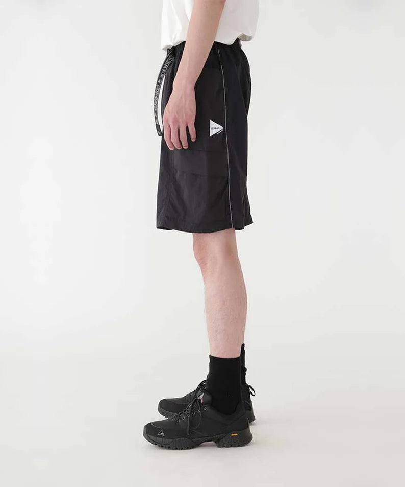 GRAMICCI x and wander Patchwork Wind Shorts - Black