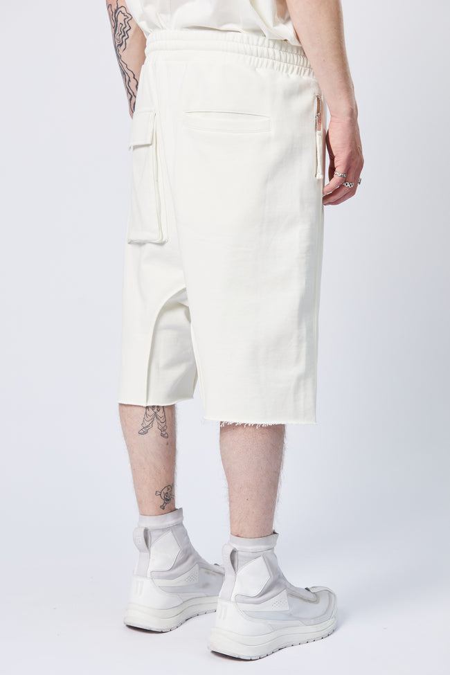 thom/krom M ST 434 Drop Crotch Long Shorts - Cream