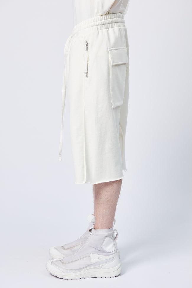 thom/krom M ST 434 Drop Crotch Long Shorts - Cream