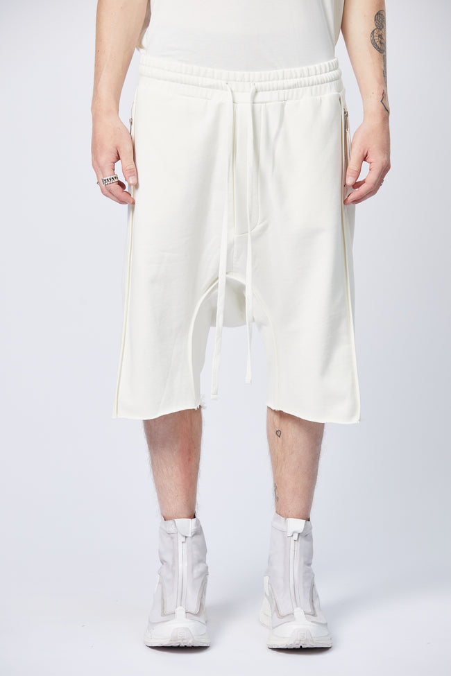 thom/krom M ST 434 Drop Crotch Long Shorts - Cream