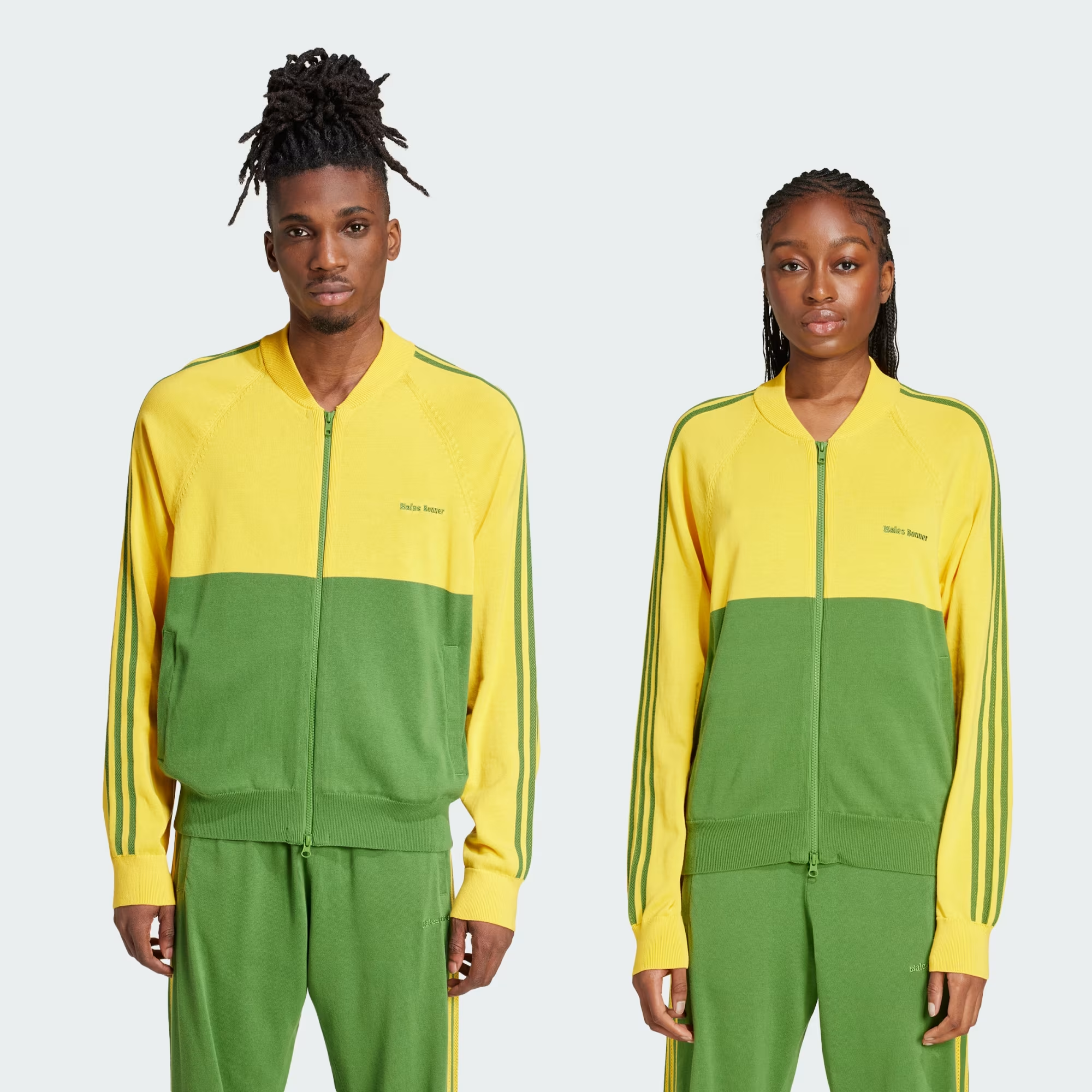 adidas x Wales Bonner New Knit Track Jacket - Bold Gold / Crew adidas x Wales Bonner New Knit Track Jacket - Bold Gold / Crew