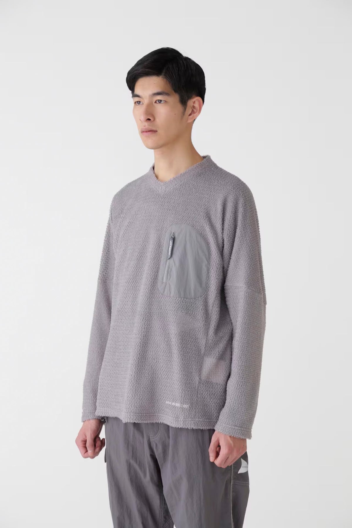 and Wander Alpha Direct Pull Over Sweater - Grey