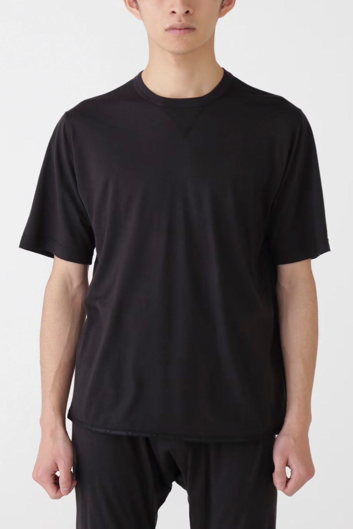 and Wander Merino Base S/S Tee - Black