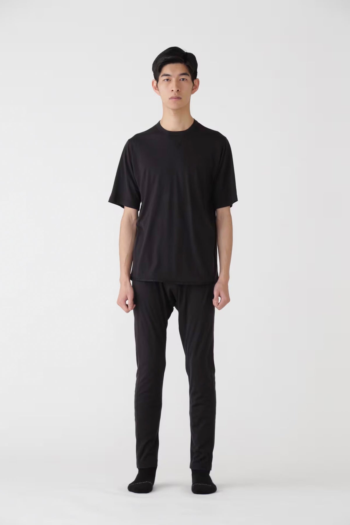 and Wander Merino Base S/S Tee - Black