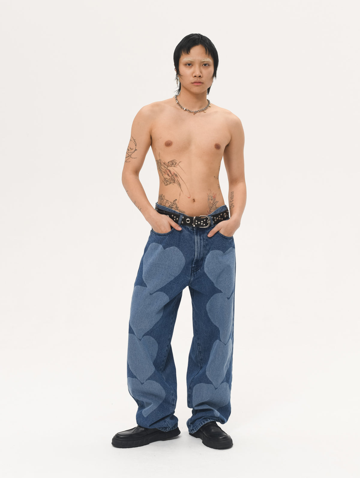 Carne Bollente Heart Euphoria Jeans - Blue