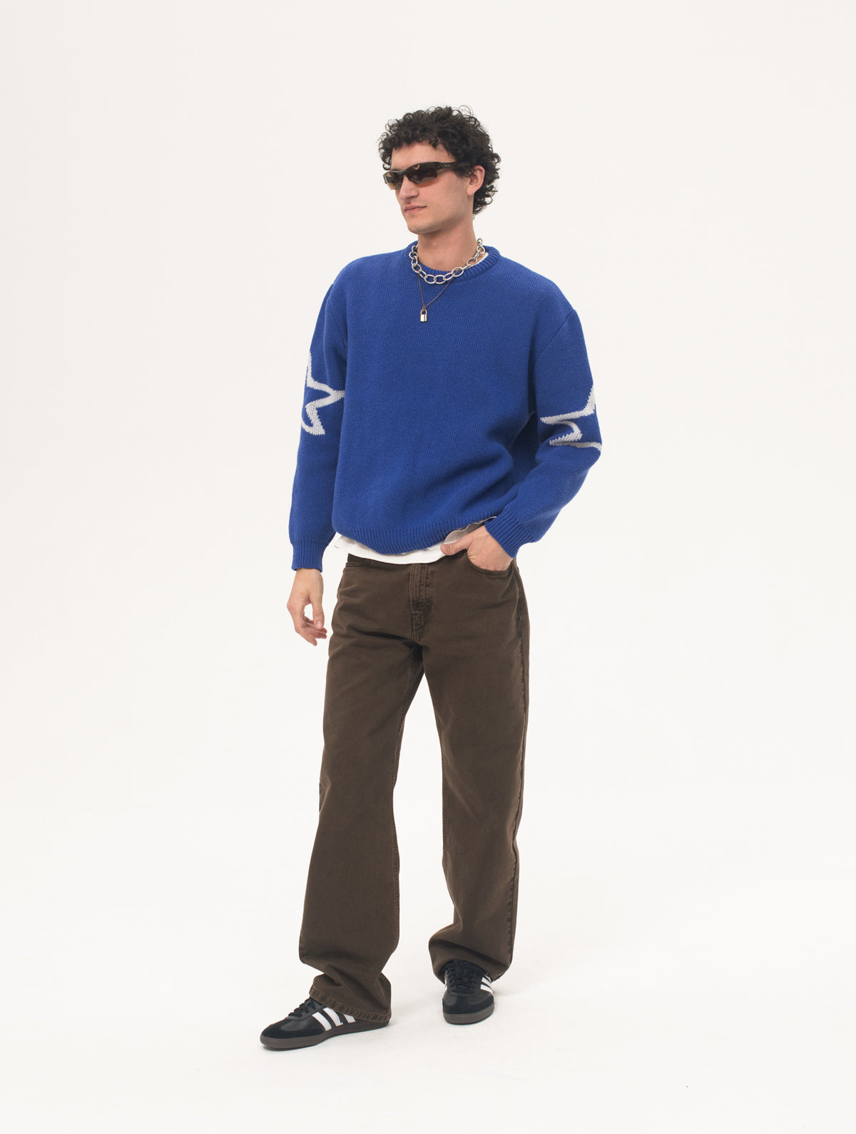 Carne Bollente The S WORD Sweater - Blue