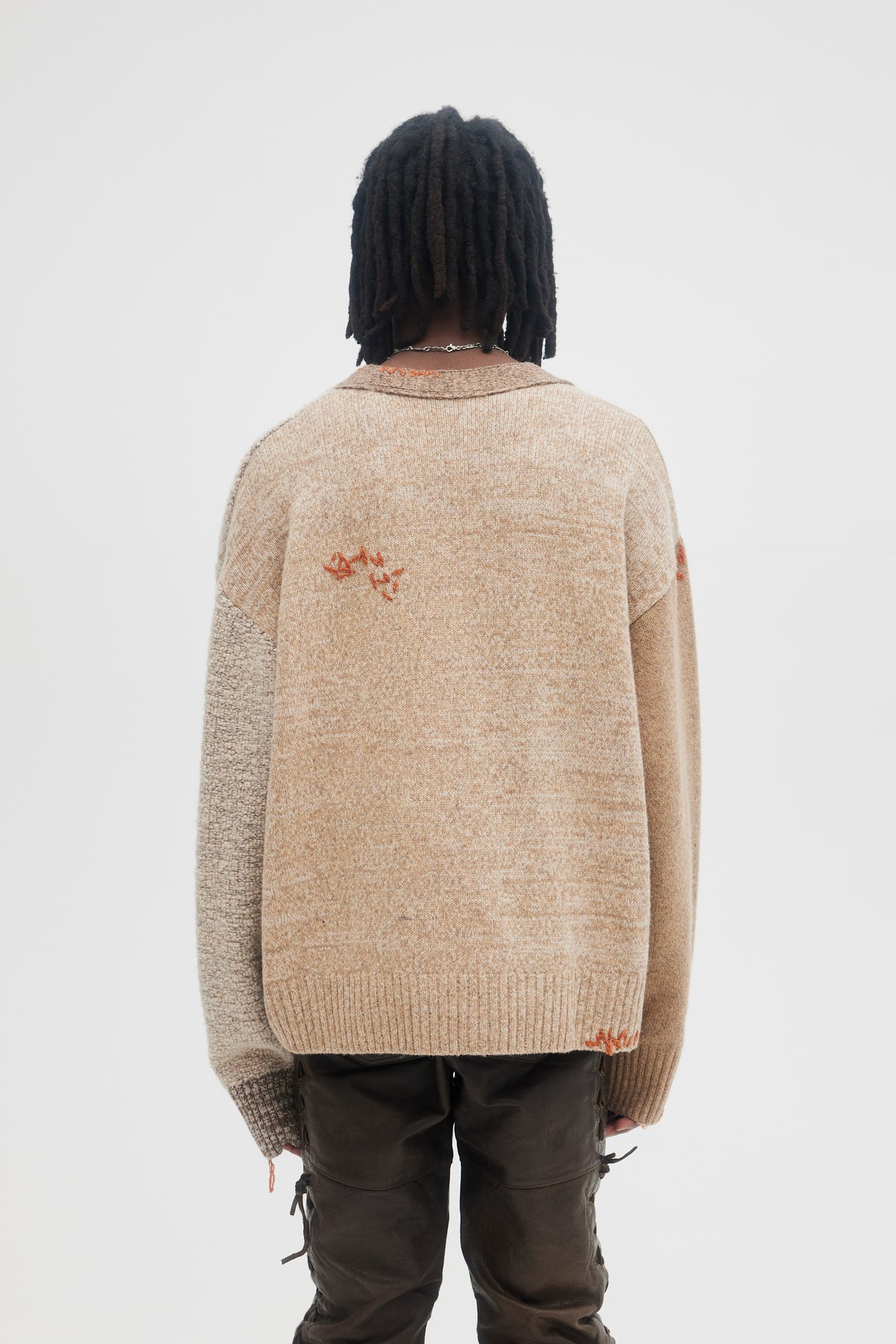 DOMREBEL Heritage Cardigan - Brown