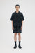 DOMREBEL Waves Camp Collar Shirt- Black