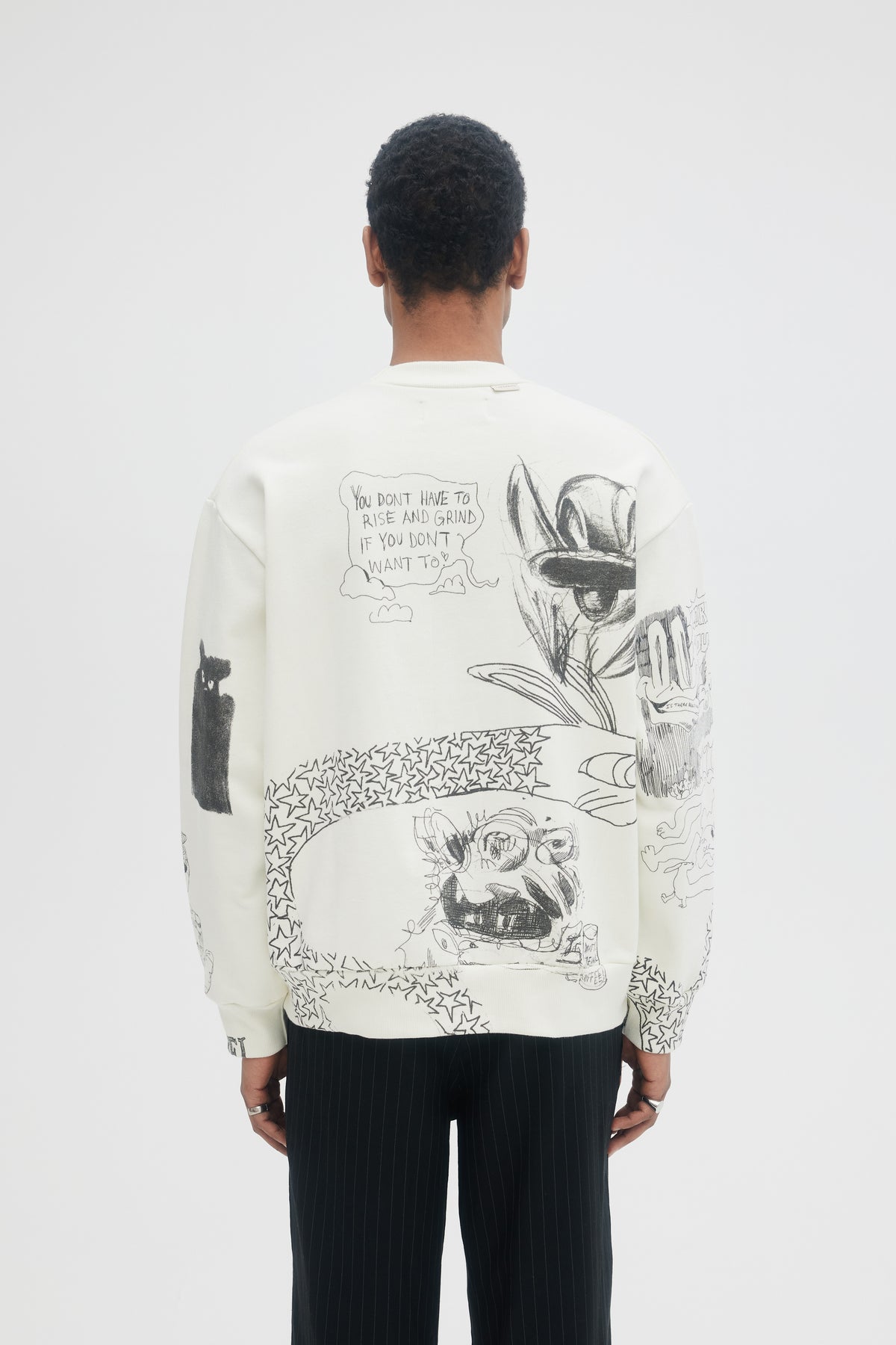 DOMREBEL Joy Sweatshirt - White