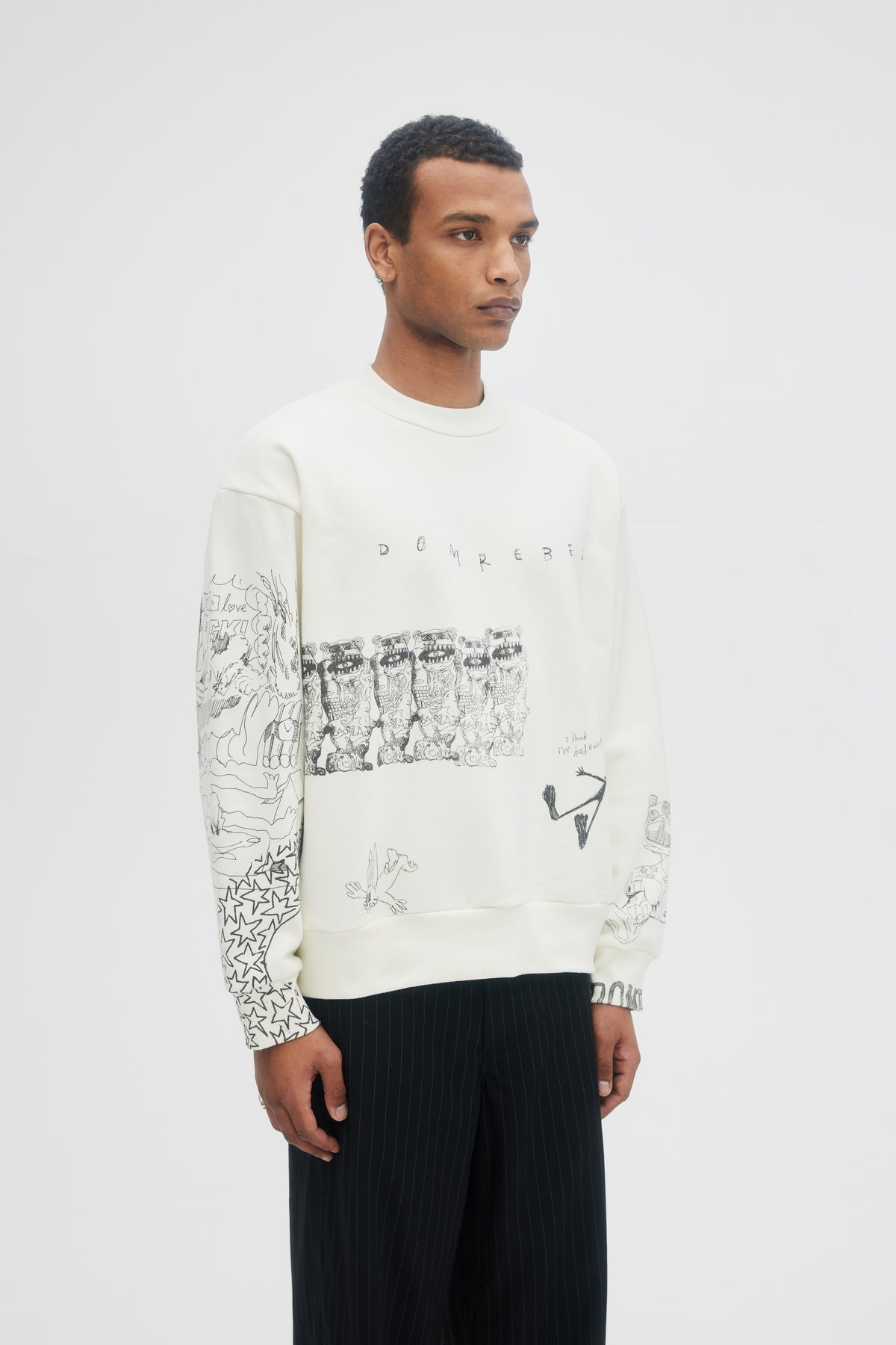 DOMREBEL Joy Sweatshirt - White