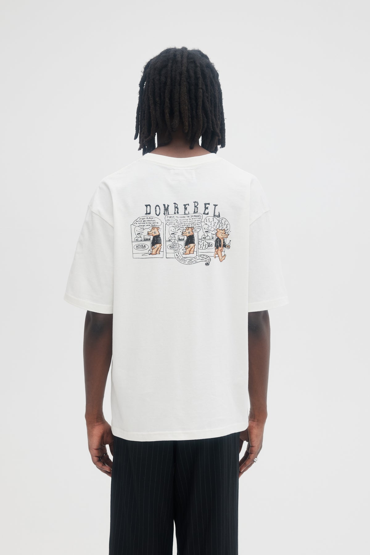 DOMREBEL Room Service Tee - Ivory