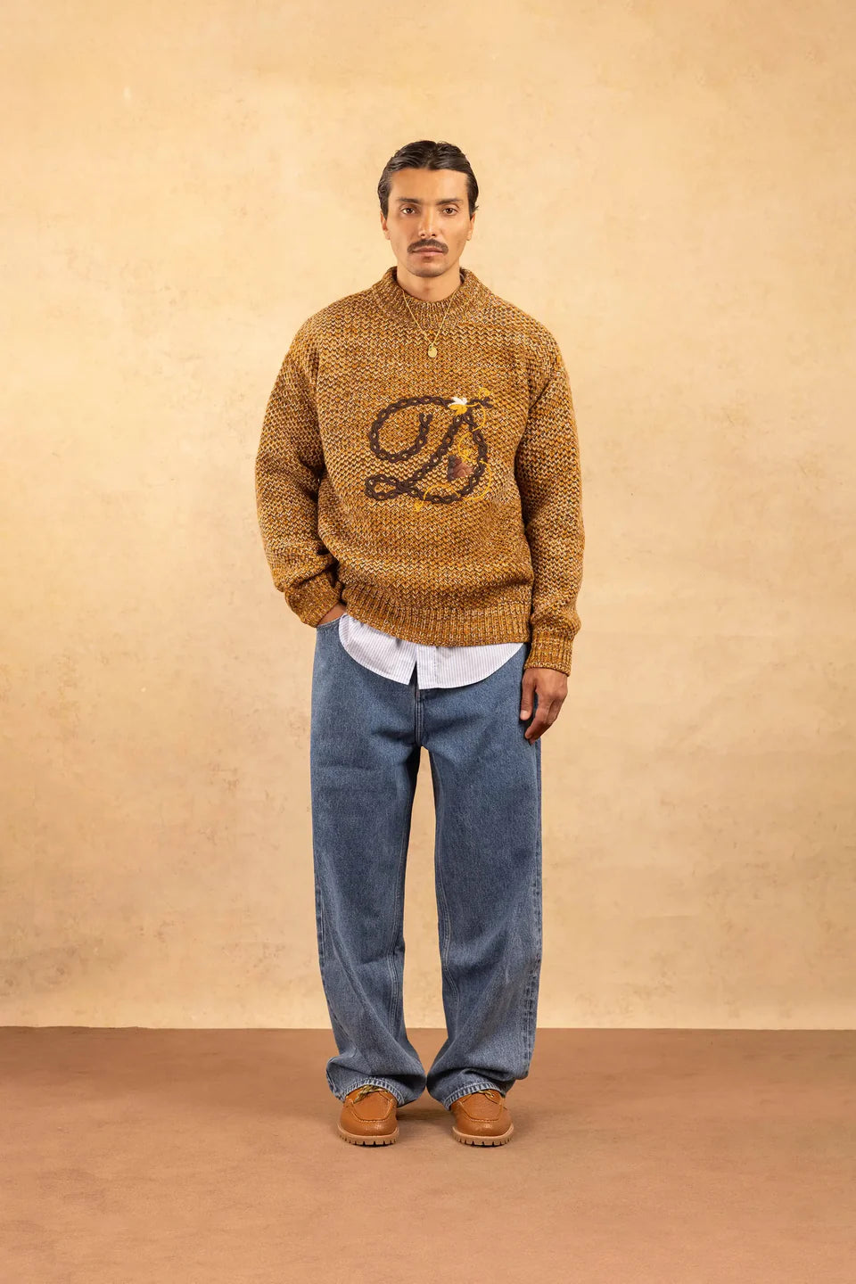 Drôle de Monsieur D tressé Sweater - Brown