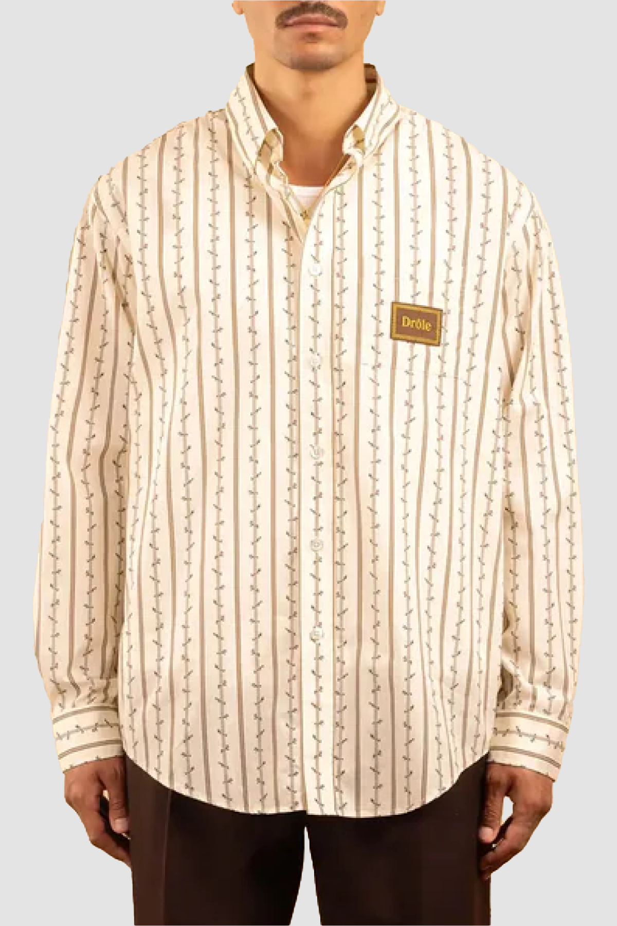 Drôle de Monsieur Fleurs Tressées Shirt - Cream